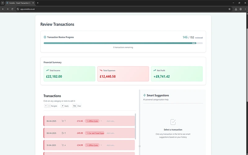 Upload CSV interface